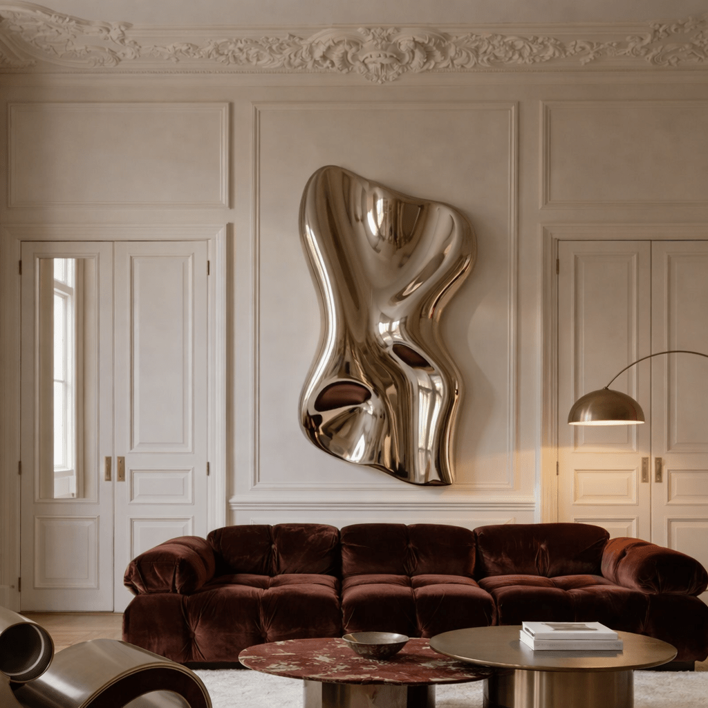 Abstract Metal Wall Sculpture – Molten Reverie | Rossetti Art