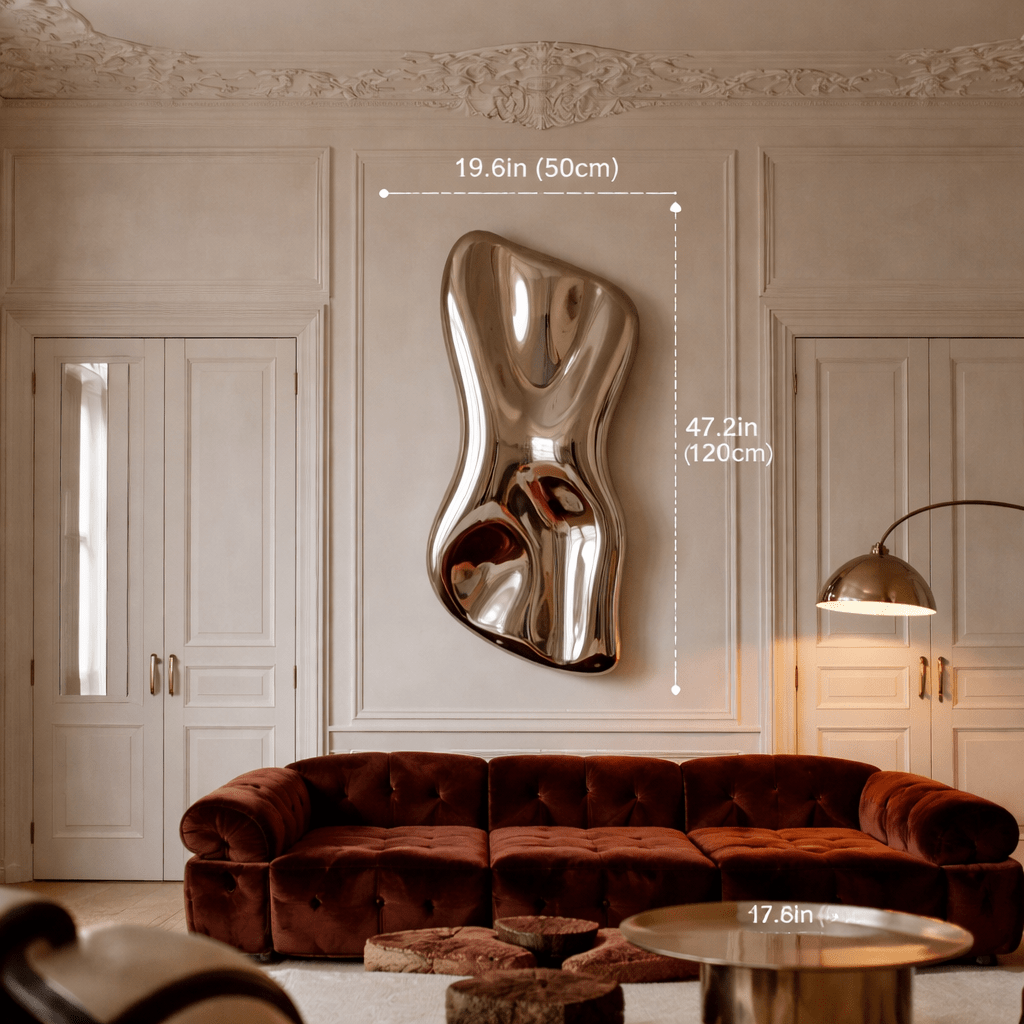 Abstract Metal Wall Sculpture – Molten Reverie | Rossetti Art