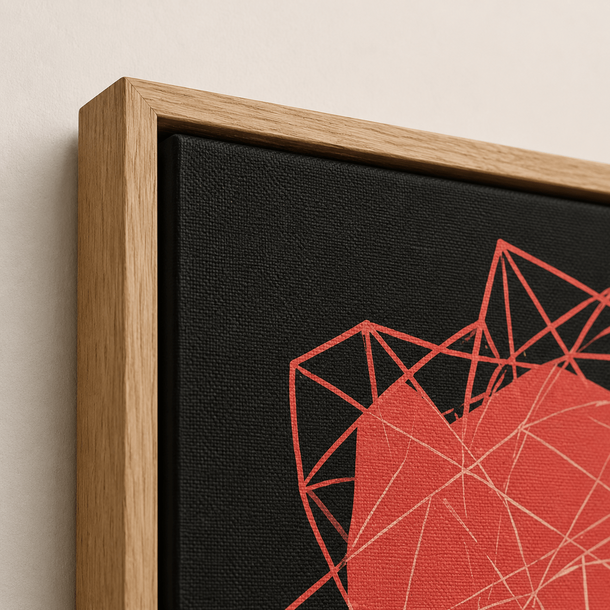 Abstract Portrait Canvas Print — Construct by Rossetti Art modern abstract canvas wall art by Rossetti Art – luxury interior design artwork for living room, bedroom, office – Dining Room Wall Art Entryway Wall Art figurative