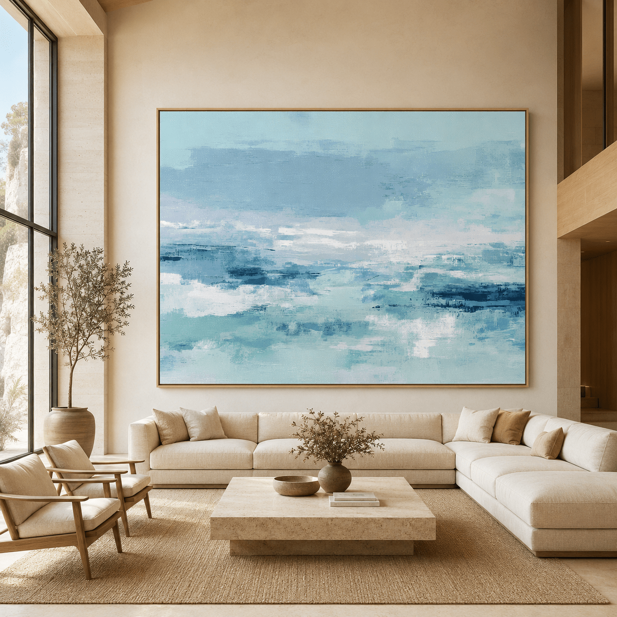 Abstract Seascape Painting — Quiet Tide