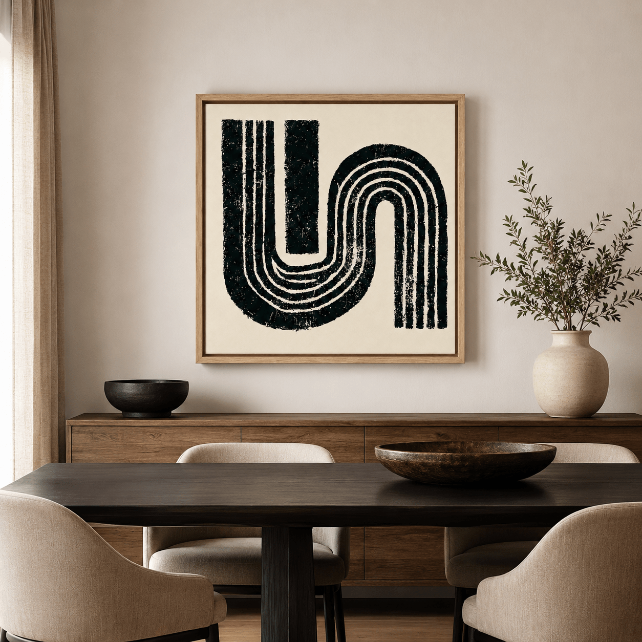 Abstract Wave Wall Art Canvas Print — Swell by Rossetti Art