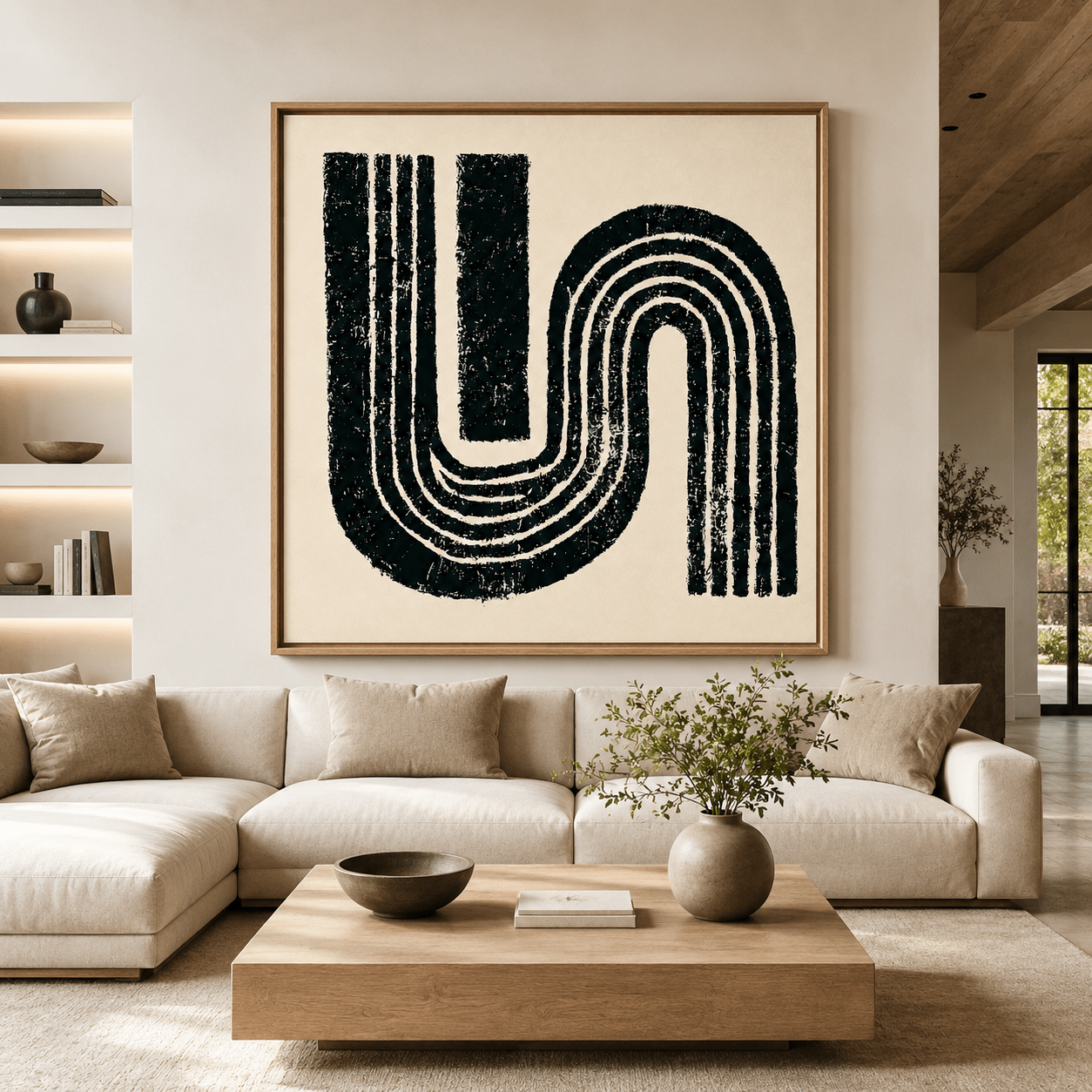 Abstract Wave Wall Art Canvas Print — Swell by Rossetti Art