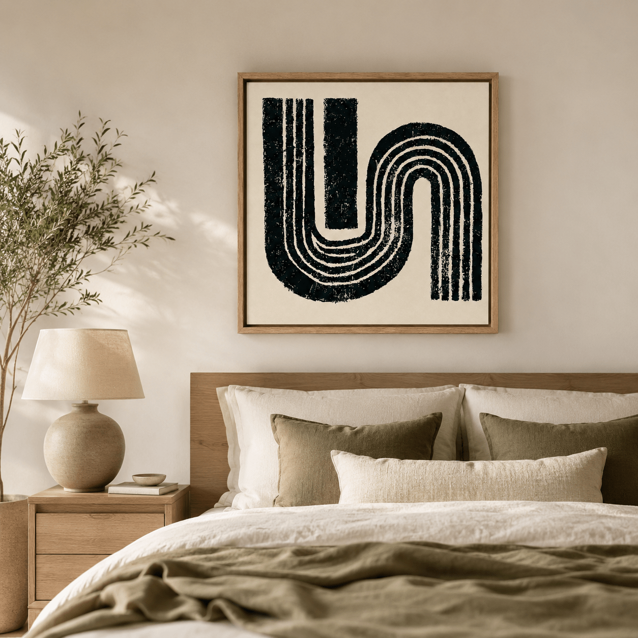 Abstract Wave Wall Art Canvas Print — Swell by Rossetti Art