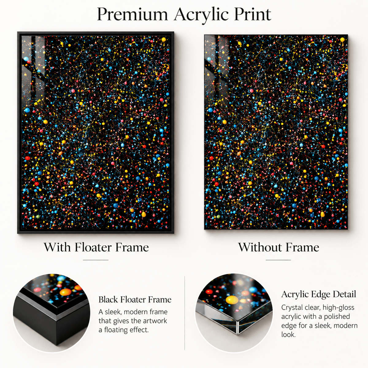 Colorful Confetti Wall Art – Confetti Cascade by Rossetti Art