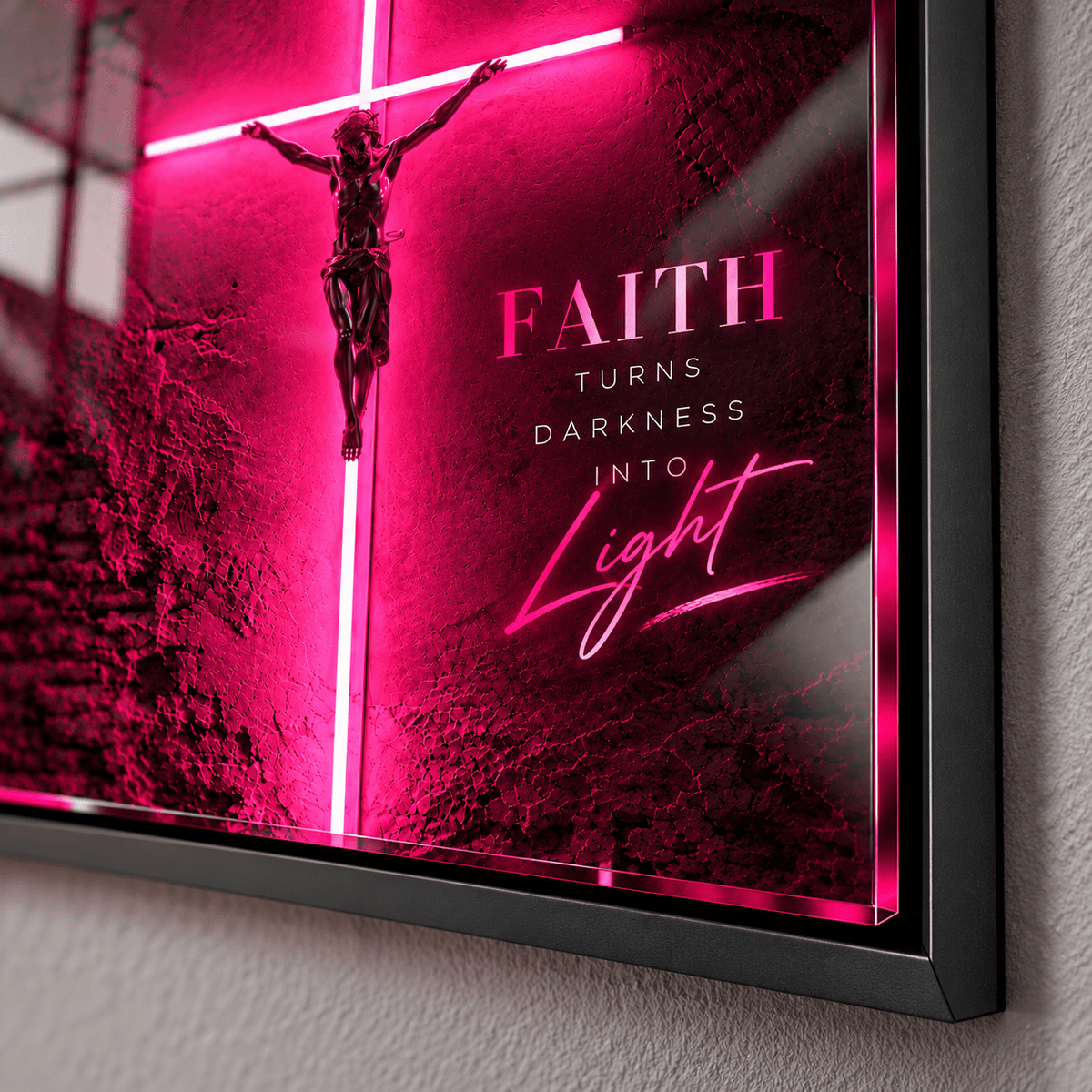 Faith Wall Art – Faith Turns Darkness Into Light by Rossetti Art
