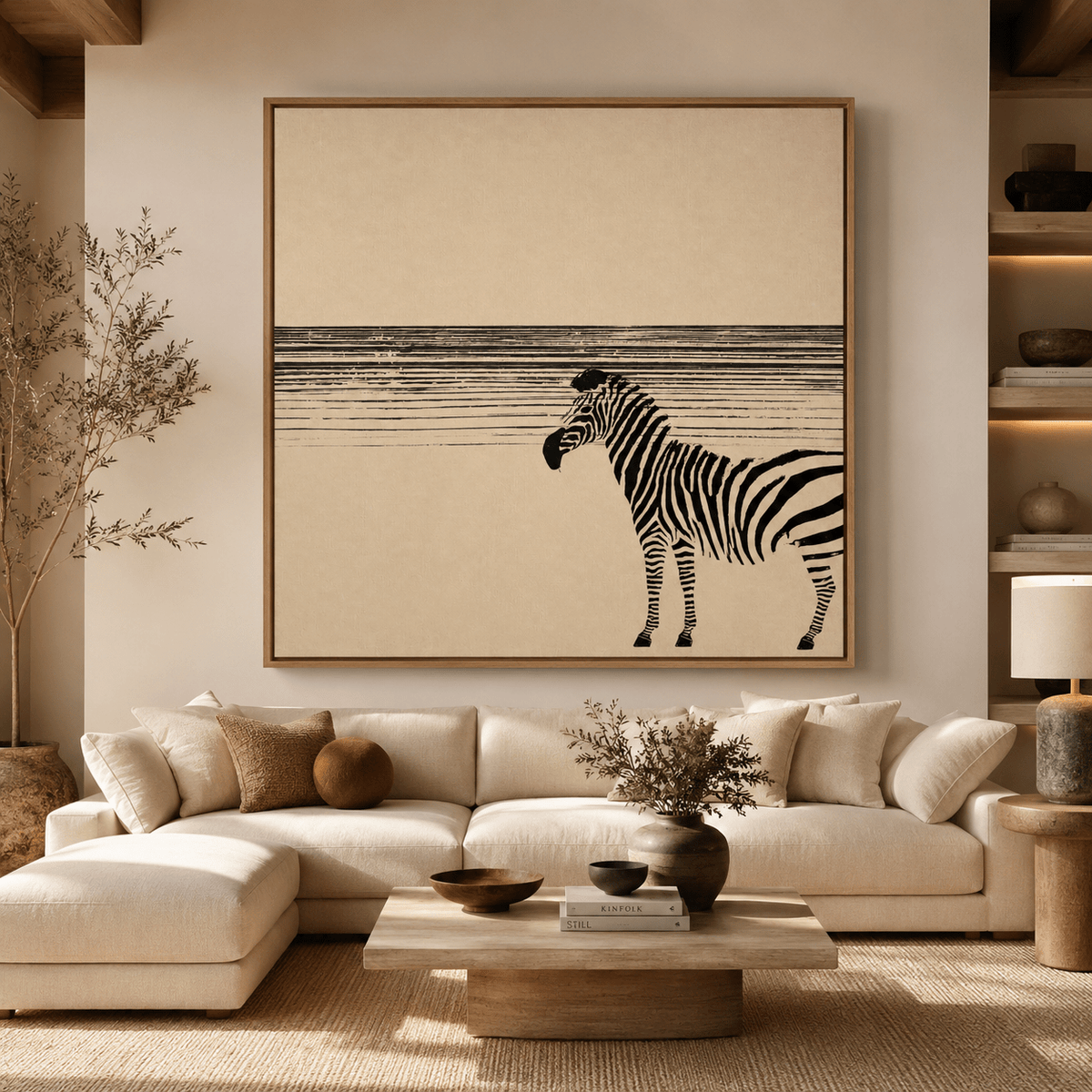African Animal Art Canvas Print — Wanderer by Rossetti Art