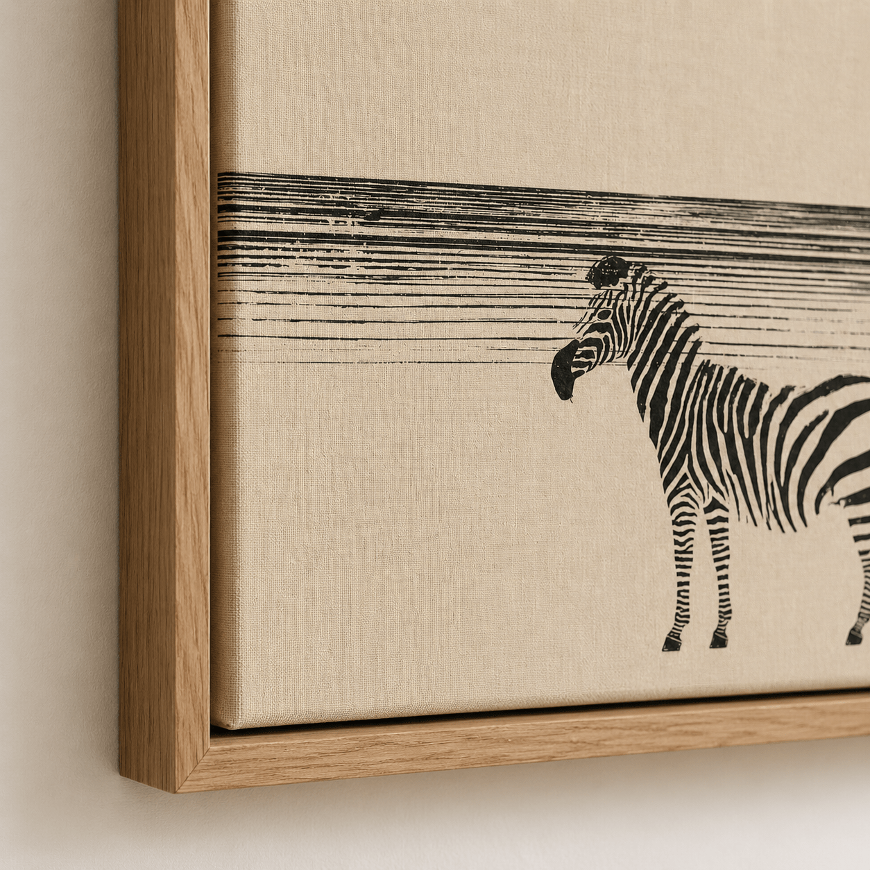 African Animal Art Canvas Print — Wanderer by Rossetti Art