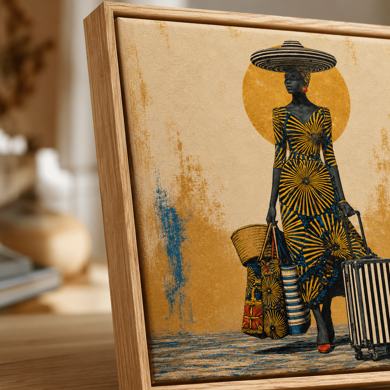African Art Print — The Golden Departure | Rossetti Art