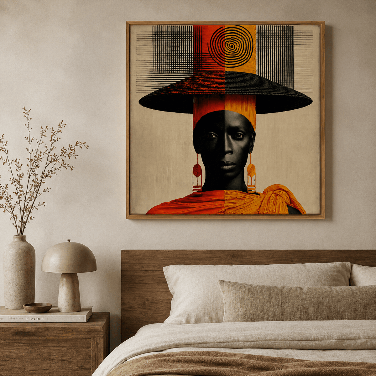 African Woman Art Print — Sovereign Canvas Print by Rossetti Art