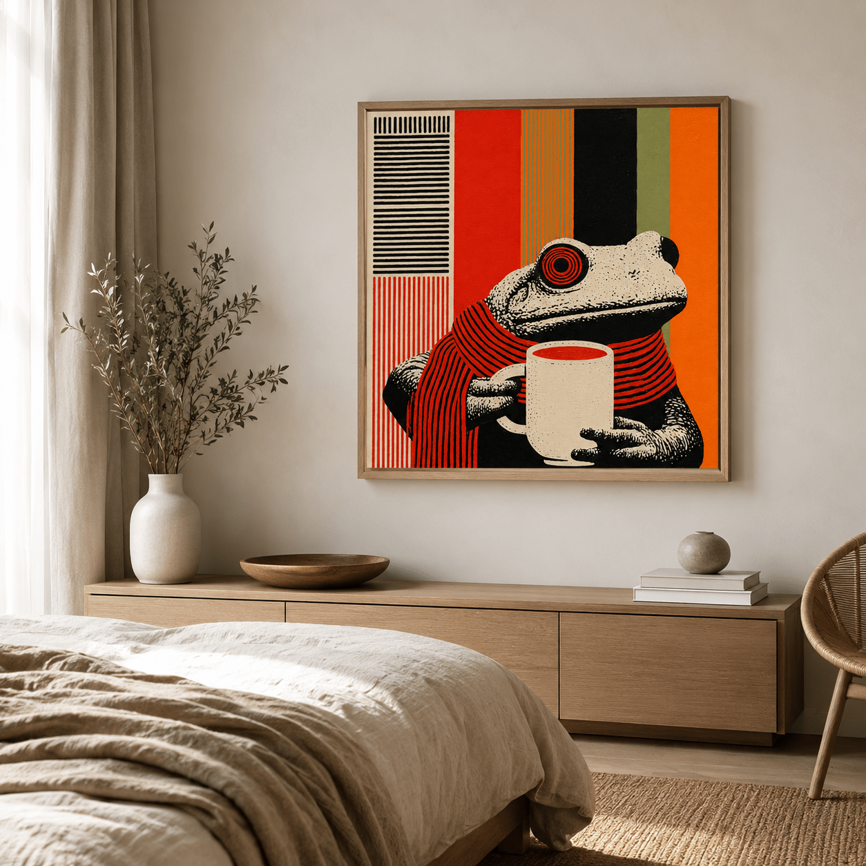 Animal Canvas Print — Morning Ritual by Rossetti Art