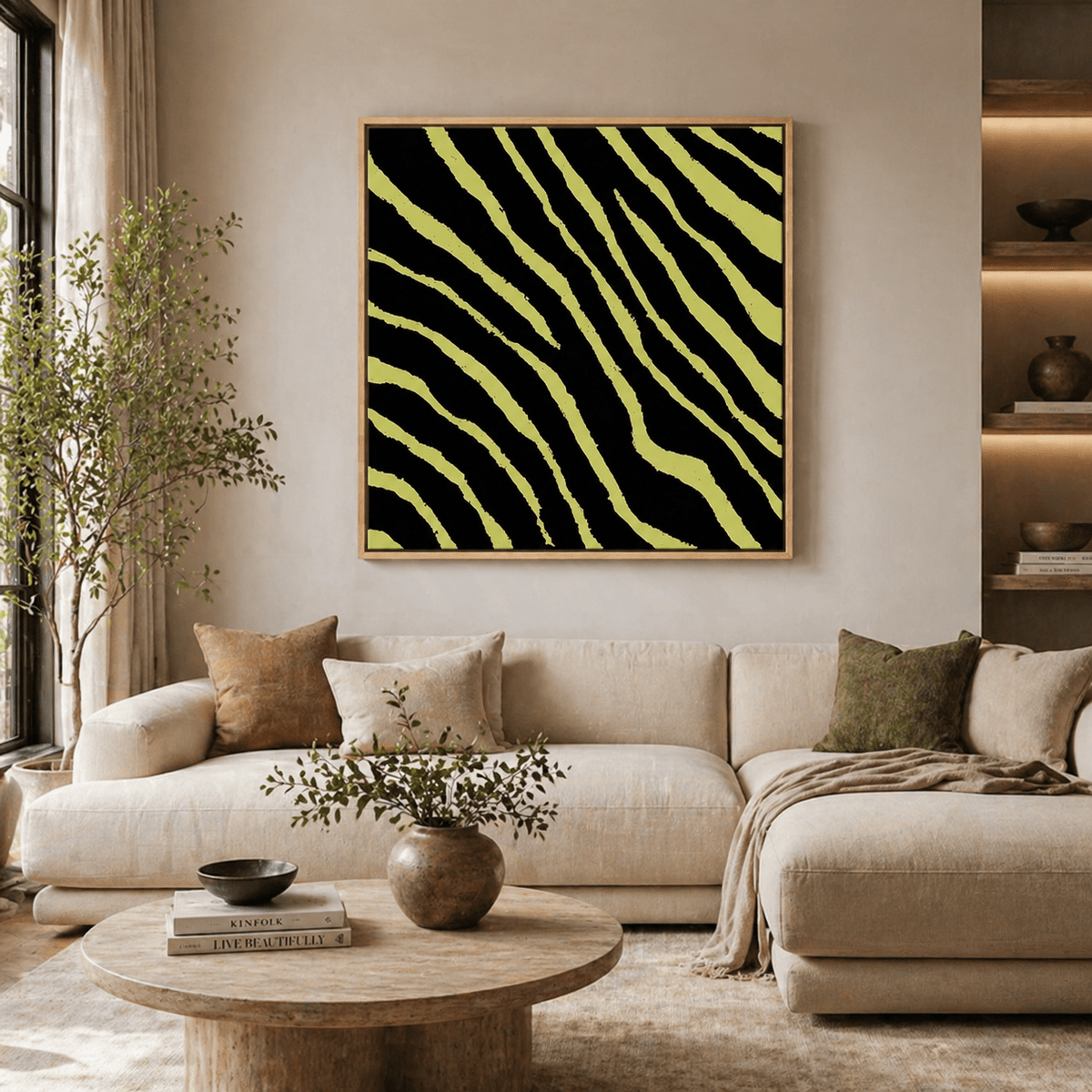 Animal Print Art Canvas Print — Wild Charge by Rossetti Art