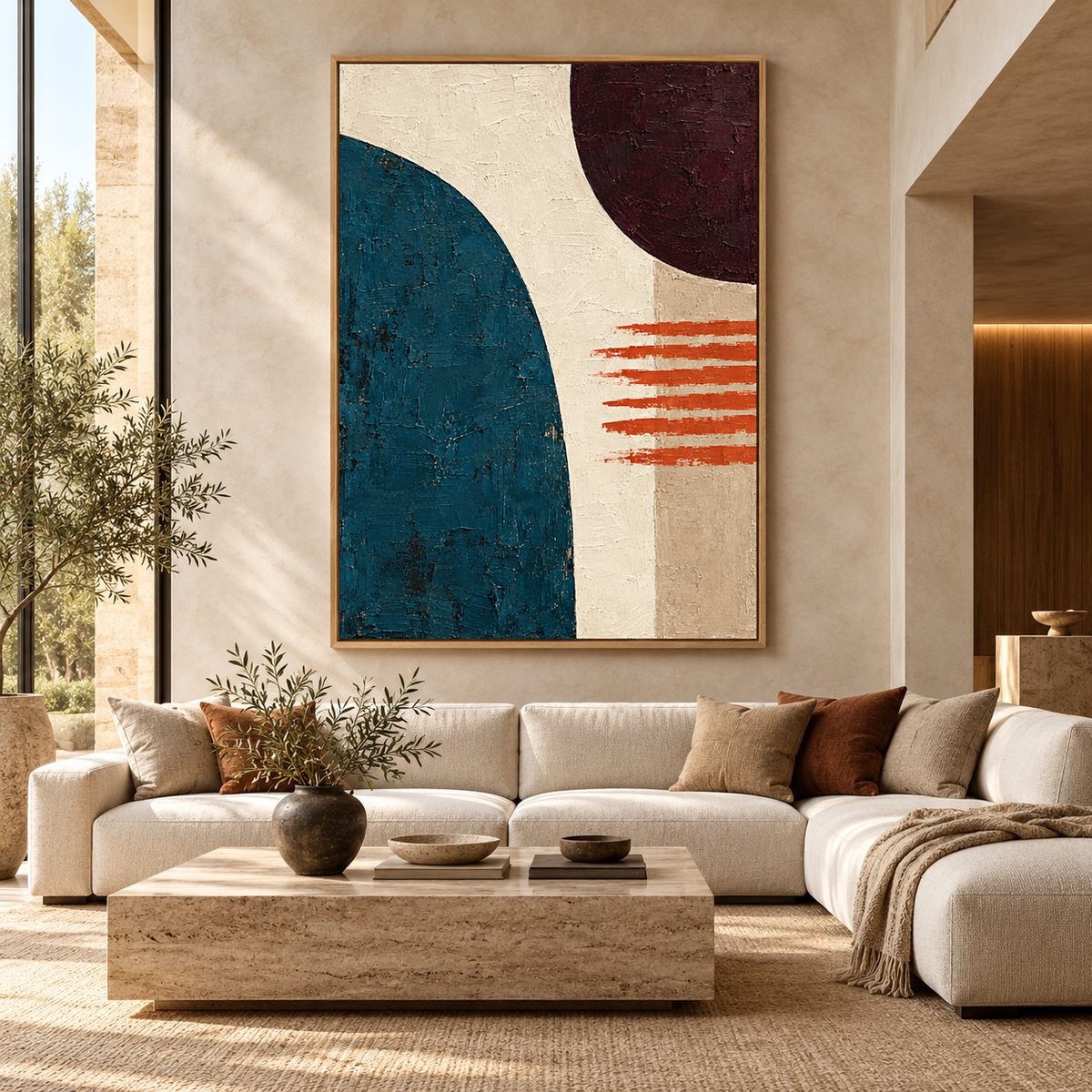 Arch Wall Art Original Painting - Arc and Ember by Rossetti Art