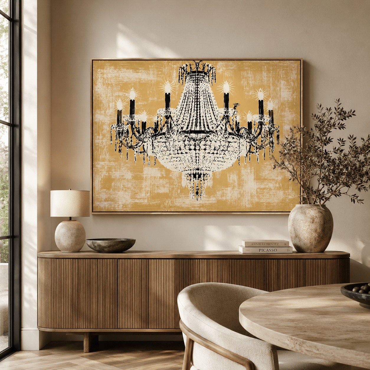 Art Deco Wall Art Canvas Print — Black Tie by Rossetti Art