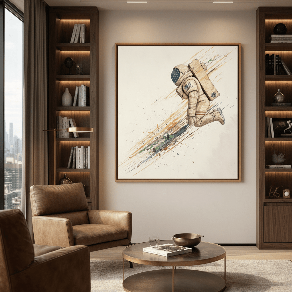 Astronaut Art — Stardust Descent