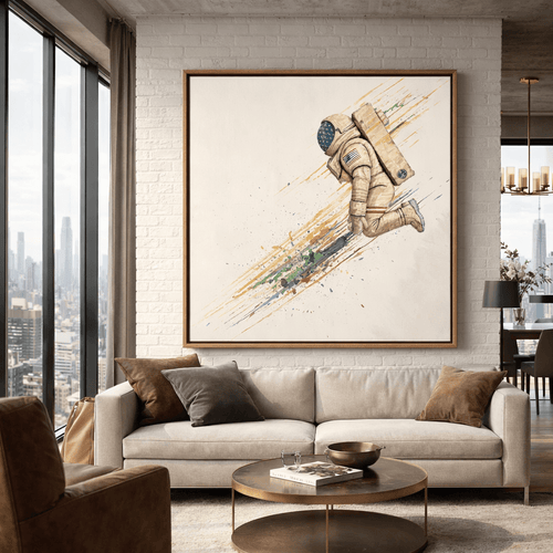 Astronaut Art – Stardust Descent by Rossetti Art