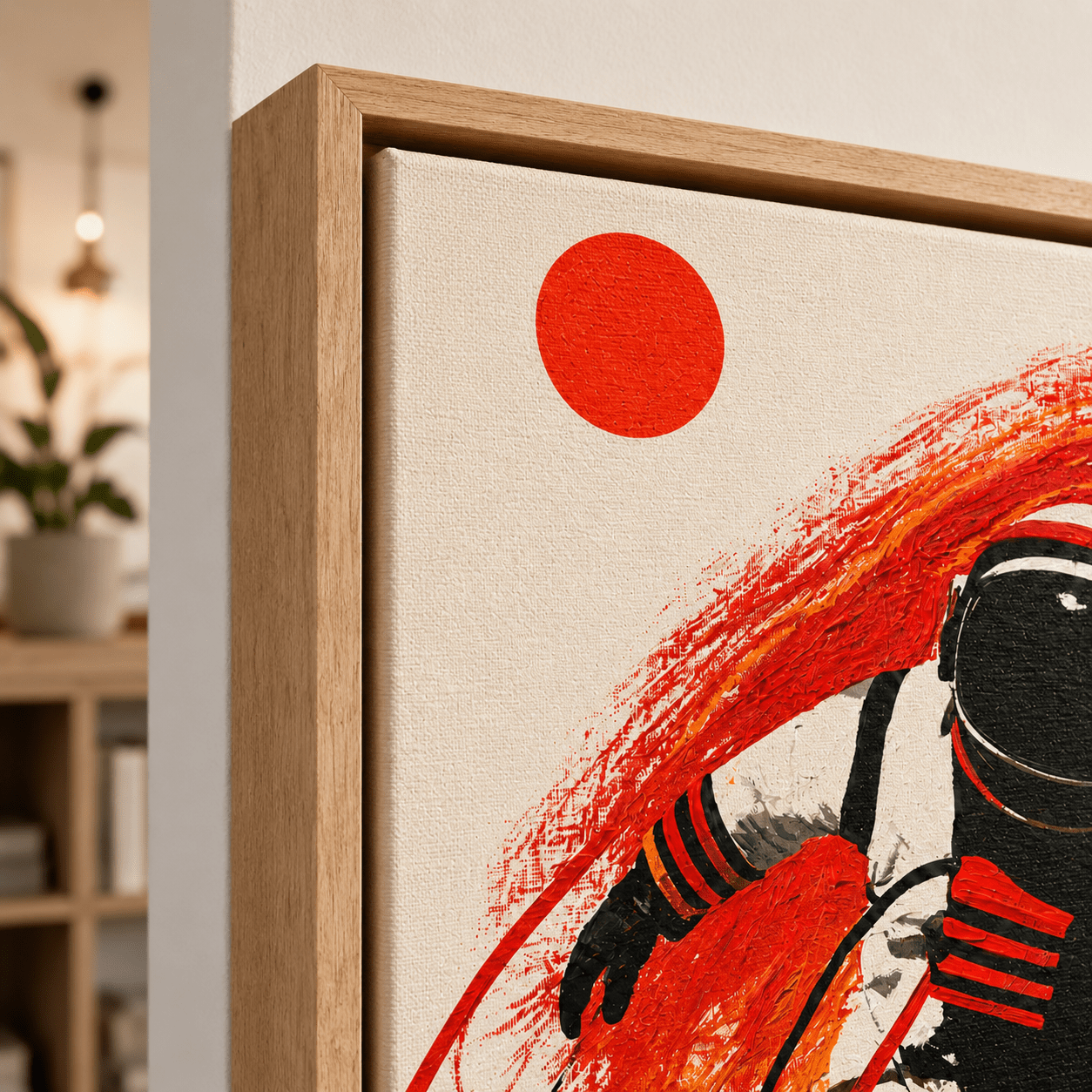 Astronaut Wall Art Black and White Canvas — Event Horizon by Rossetti Art