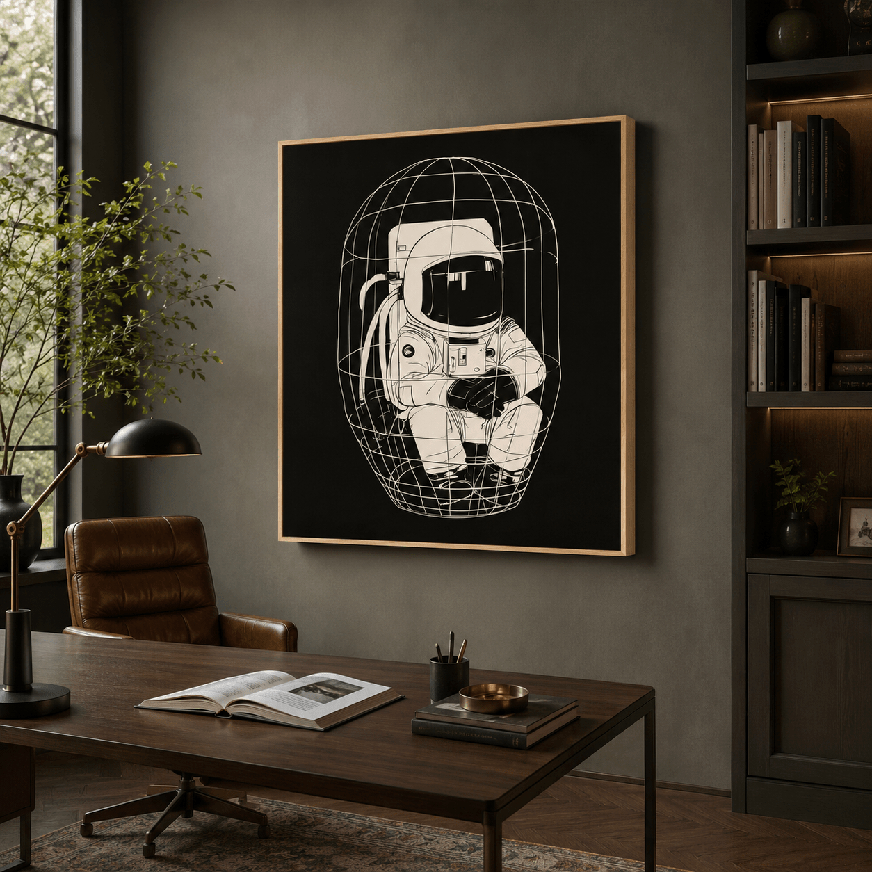 Astronaut Wall Art Canvas Print — Zero Point by Rossetti Art