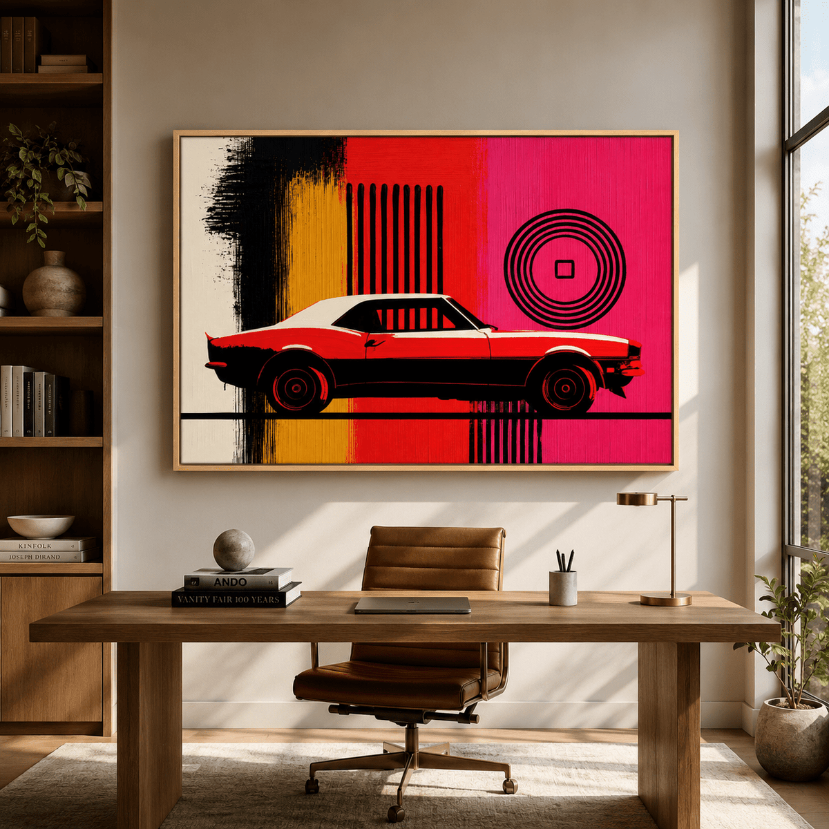 Automotive Wall Art Canvas — Red Shift by Rossetti Art