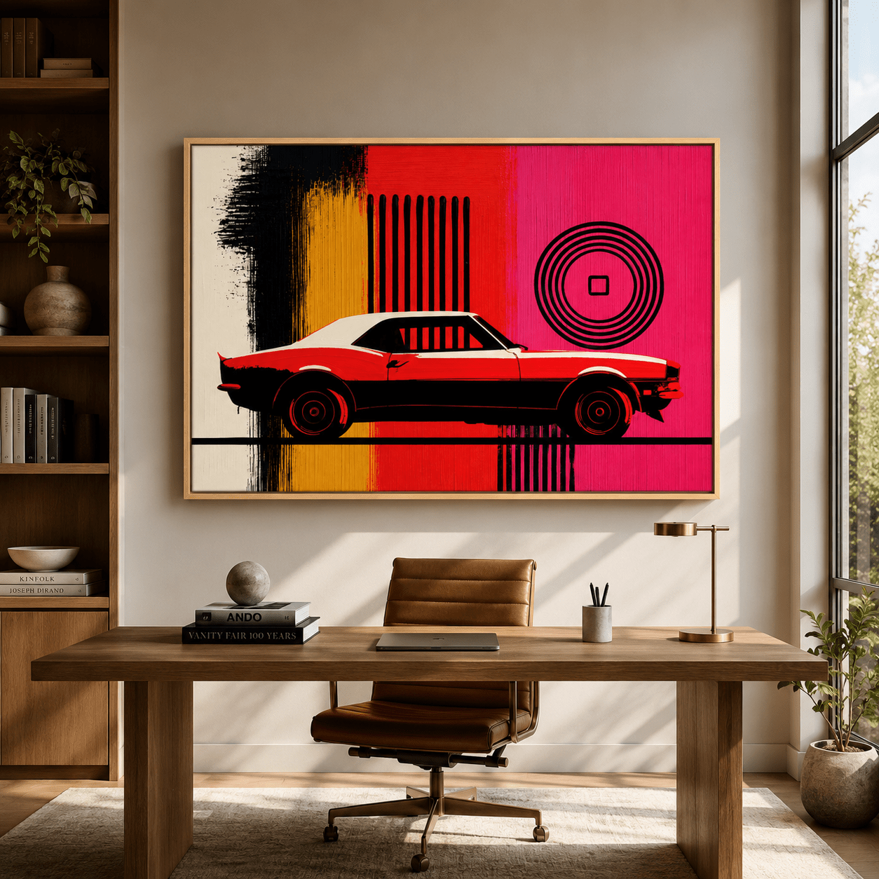 Automotive Wall Art Canvas — Red Shift by Rossetti Art