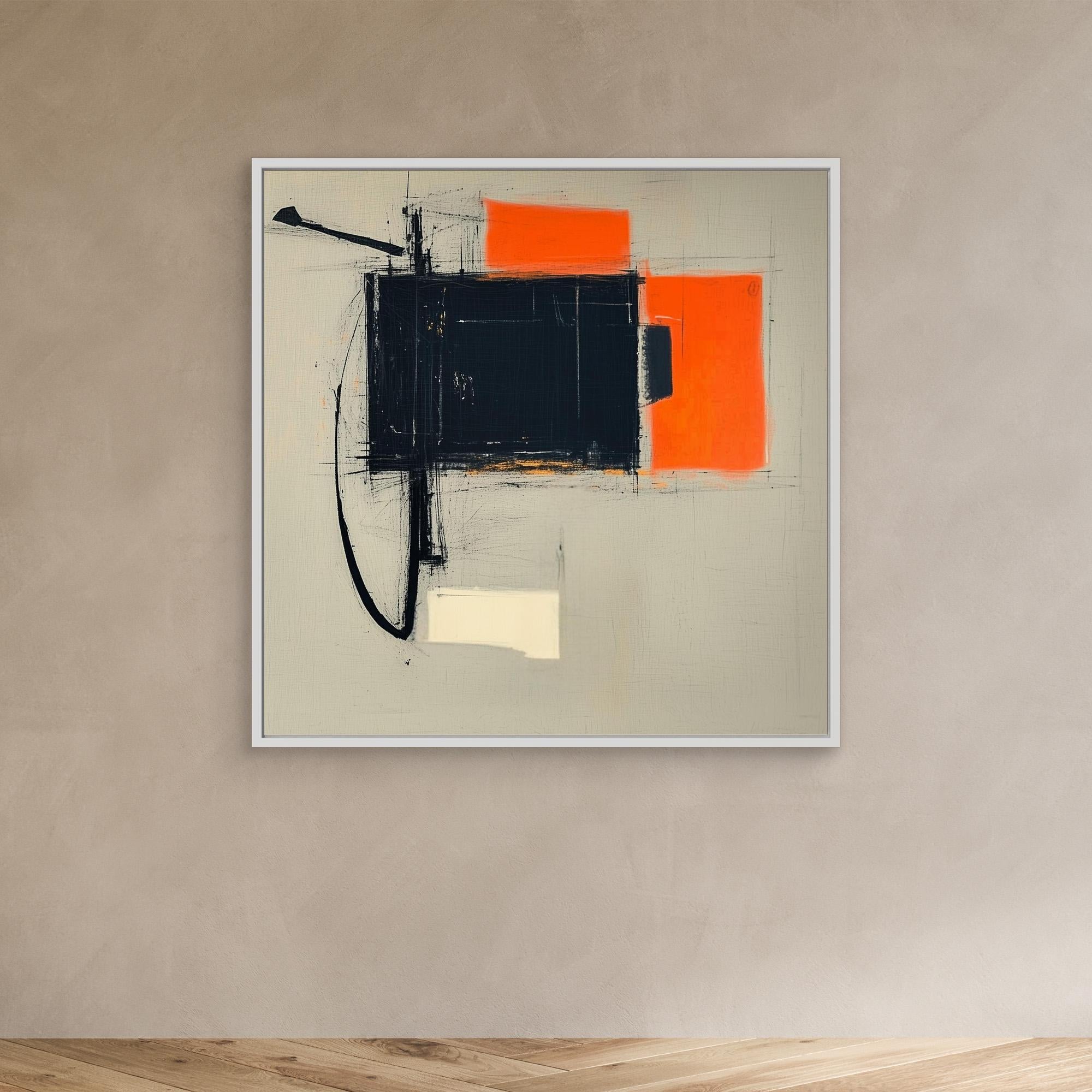 Canvas Print: Ember Frames - Abstract Modern Art Canvas