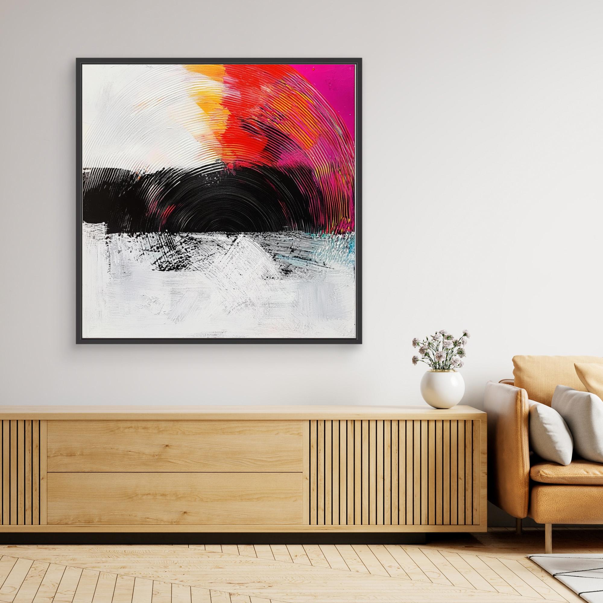 Canvas Print: Radiant Echo - Vibrant Canvas Wall Art