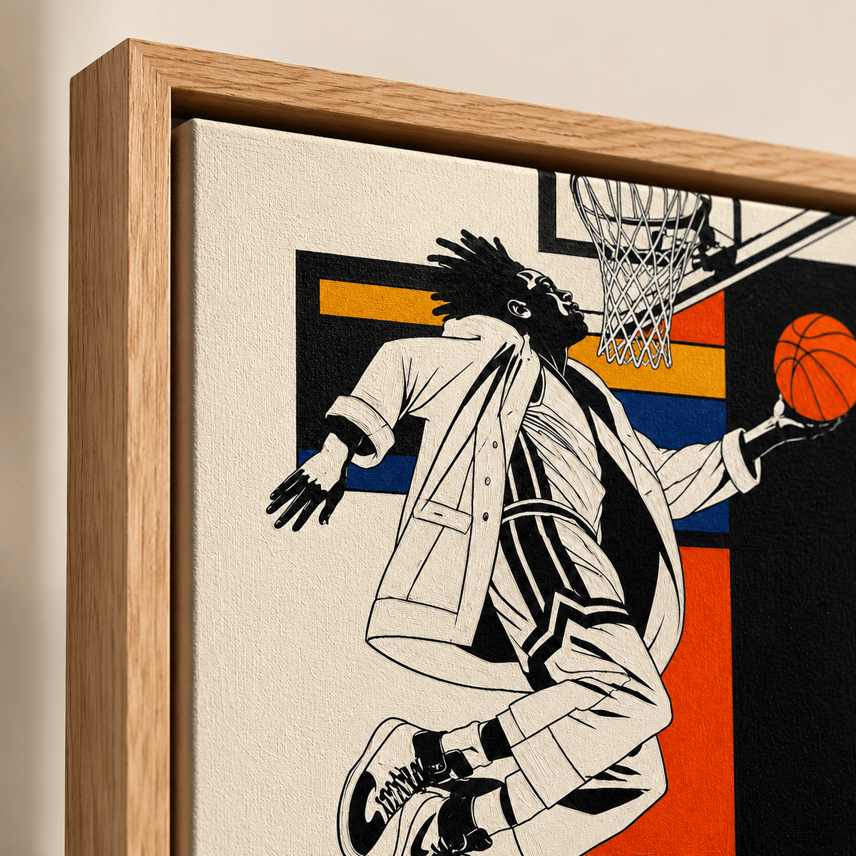 Basketball Canvas Print — Air & Form by Rossetti Art
