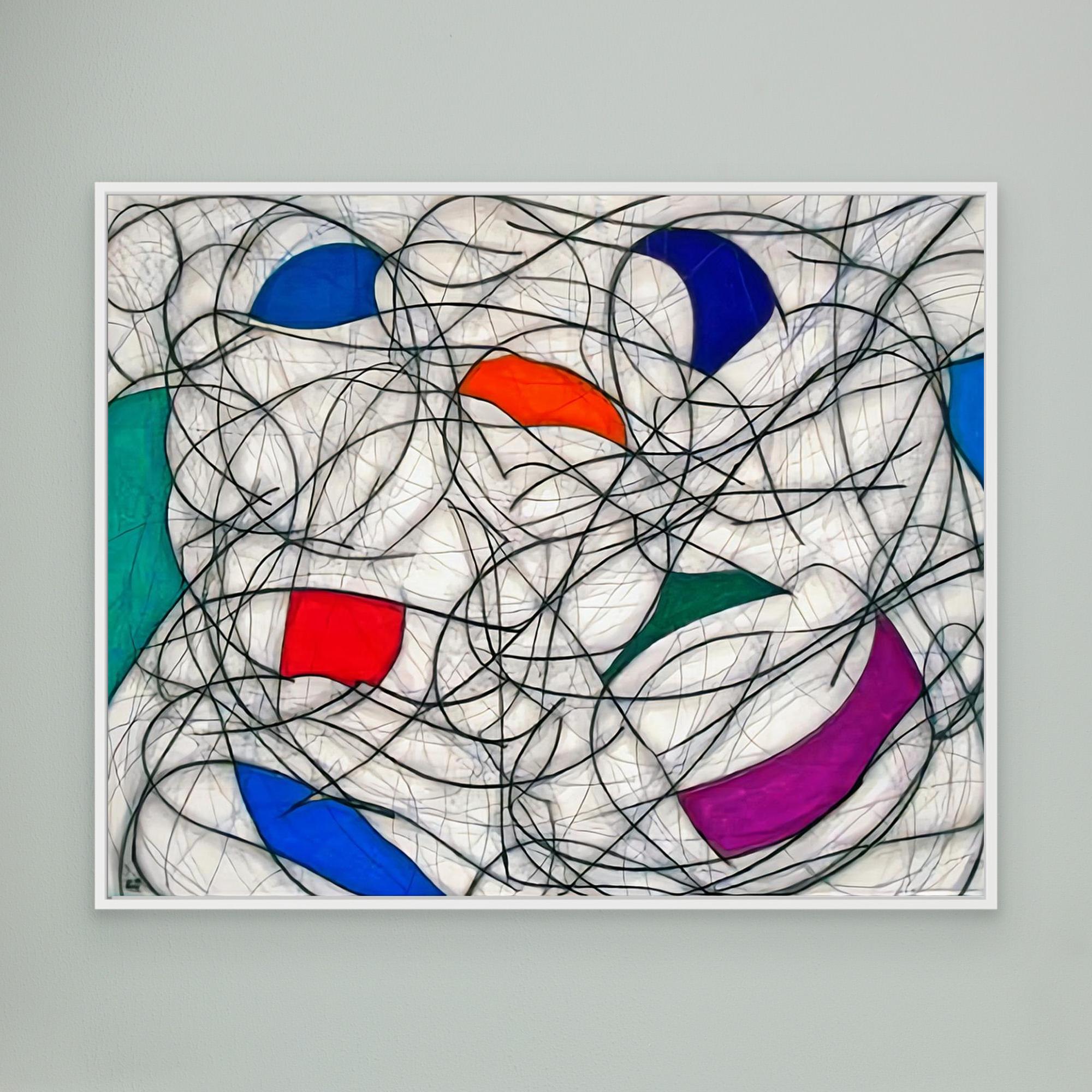 Canvas Print: Modern Abstract Chaos - Contemporary Art Print