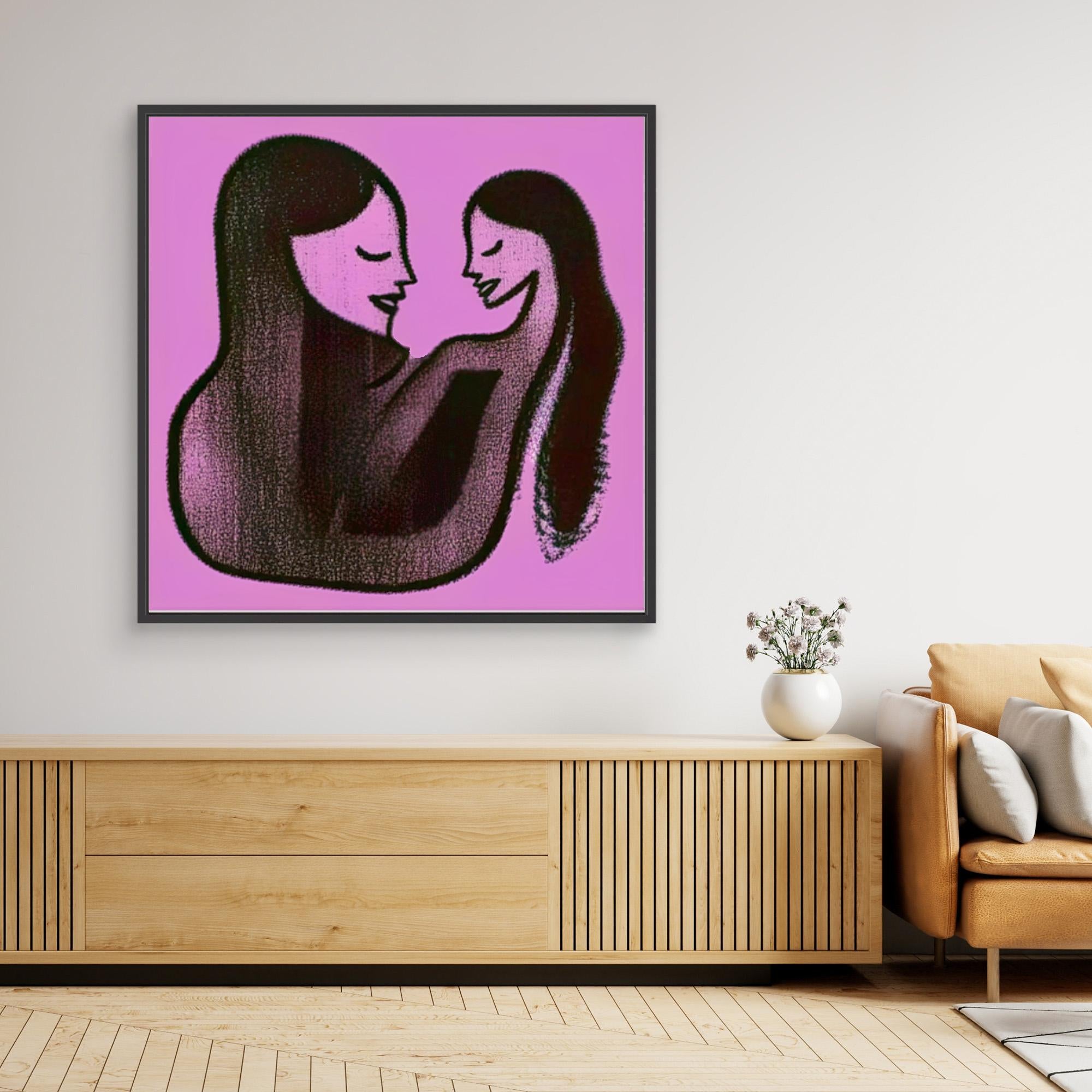 Canvas Print: Mother’s Embrace – Love Art Canvas