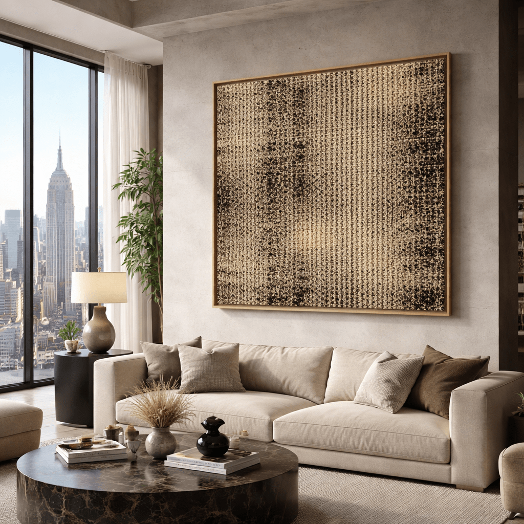 Beige and Black Minimalist Wall Art