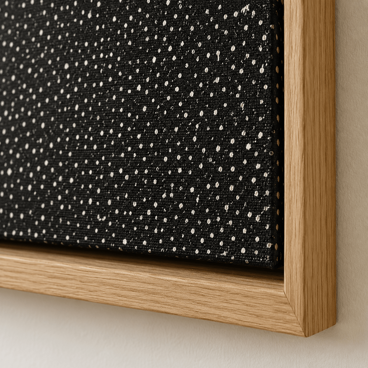 Black Abstract Wall Art Canvas Print — Resonance by Rossetti Art
