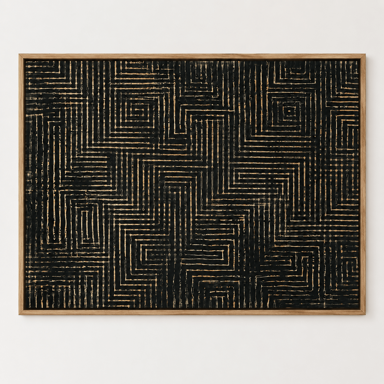 Black and Gold Wall Art Canvas — Circuit | Rossetti Art