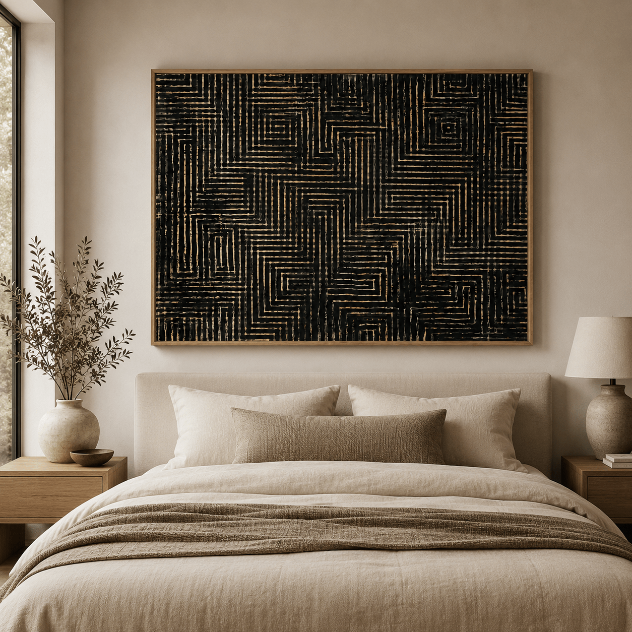 Black and Gold Wall Art Canvas — Circuit | Rossetti Art