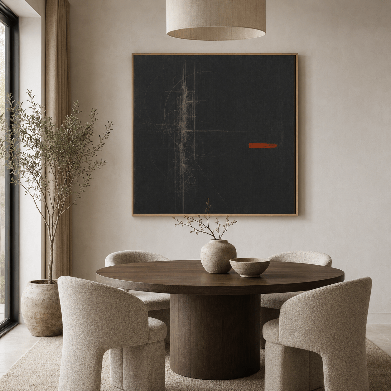 Black and Red Wall Art 