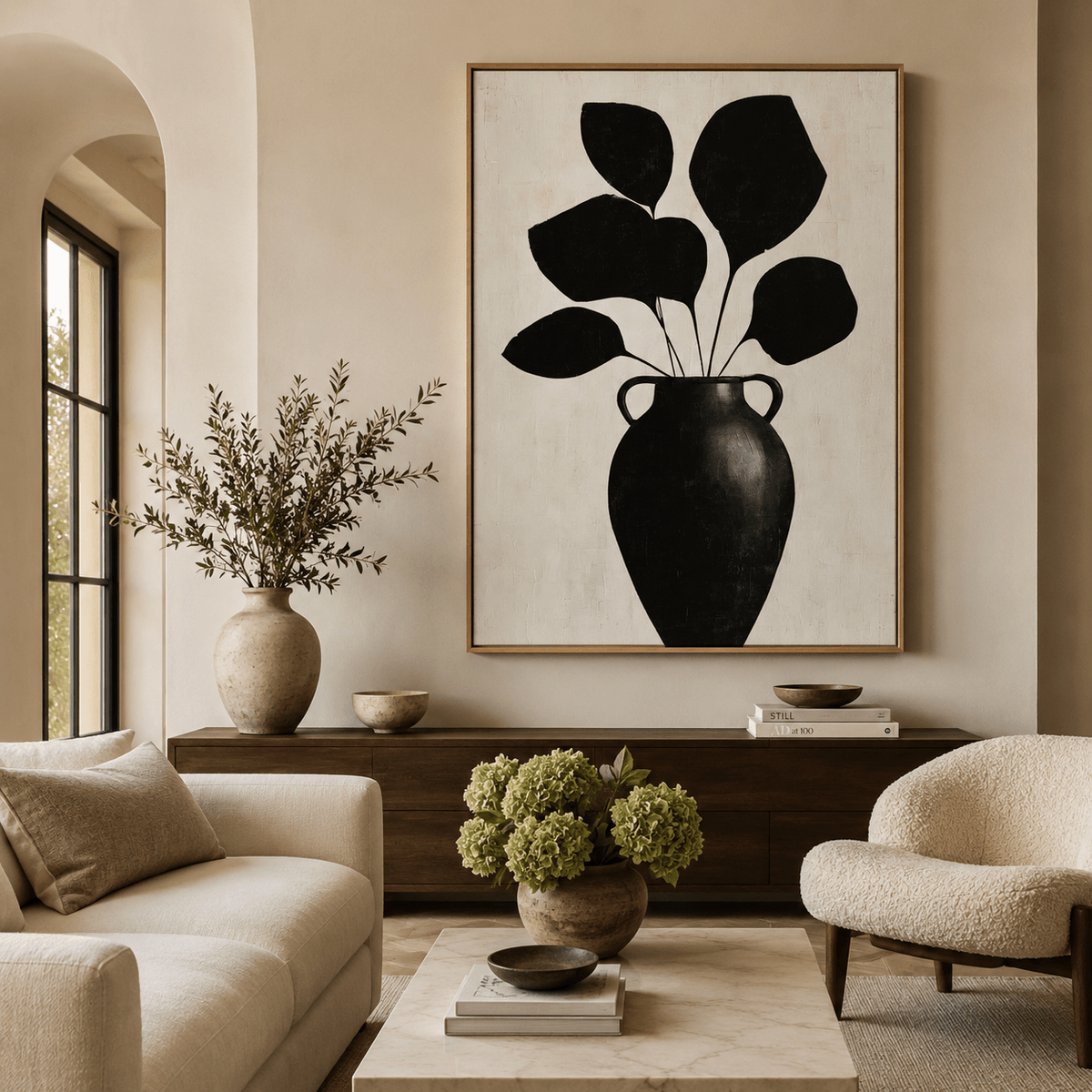 Black and White Botanical Prints — Dark Amphora | Rossetti Art
