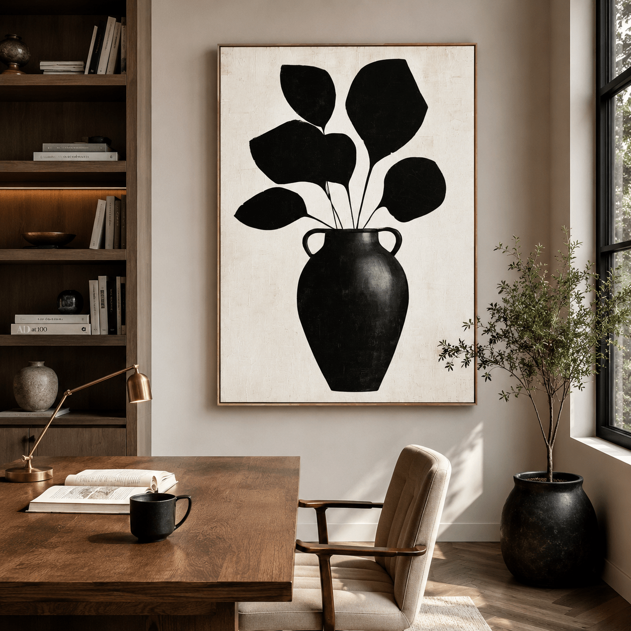Black and White Botanical Prints — Dark Amphora | Rossetti Art