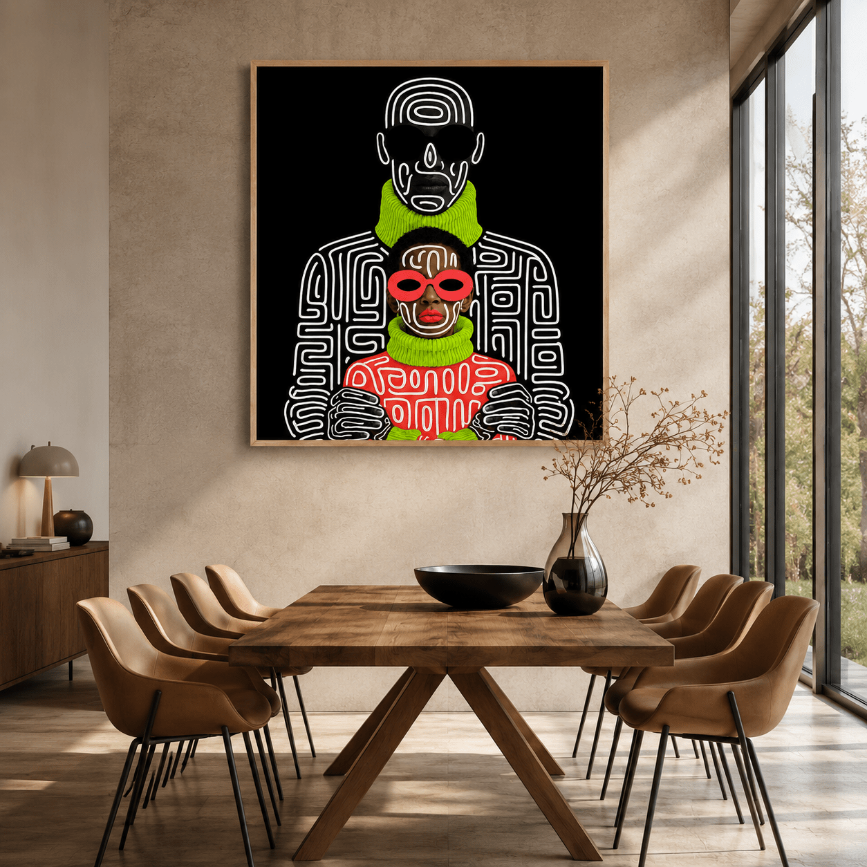 Black and White Canvas Print Large