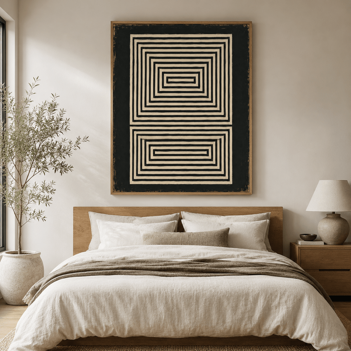 Black and White Canvas Print — Threshold by Rossetti Art