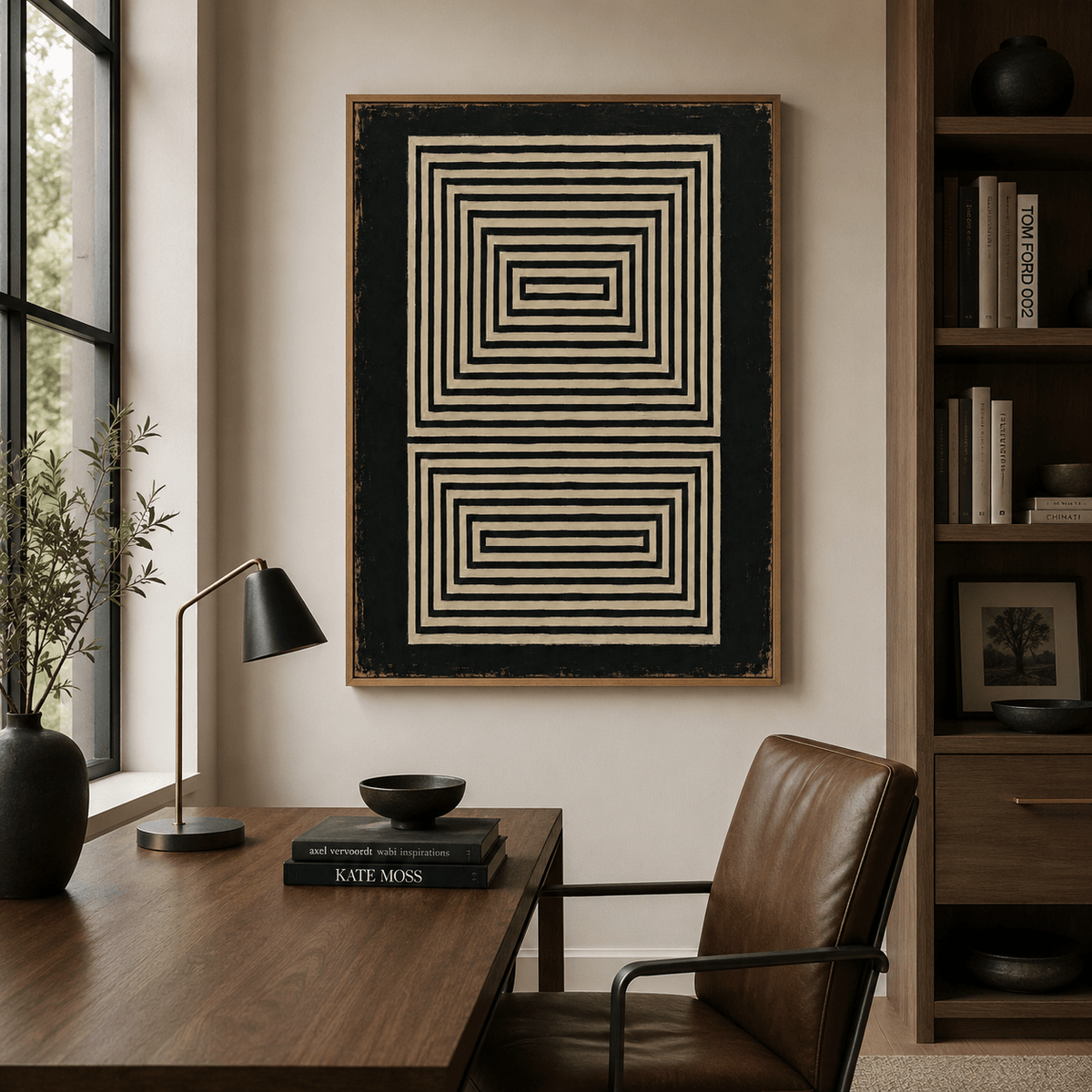 Black and White Canvas Print — Threshold by Rossetti Art