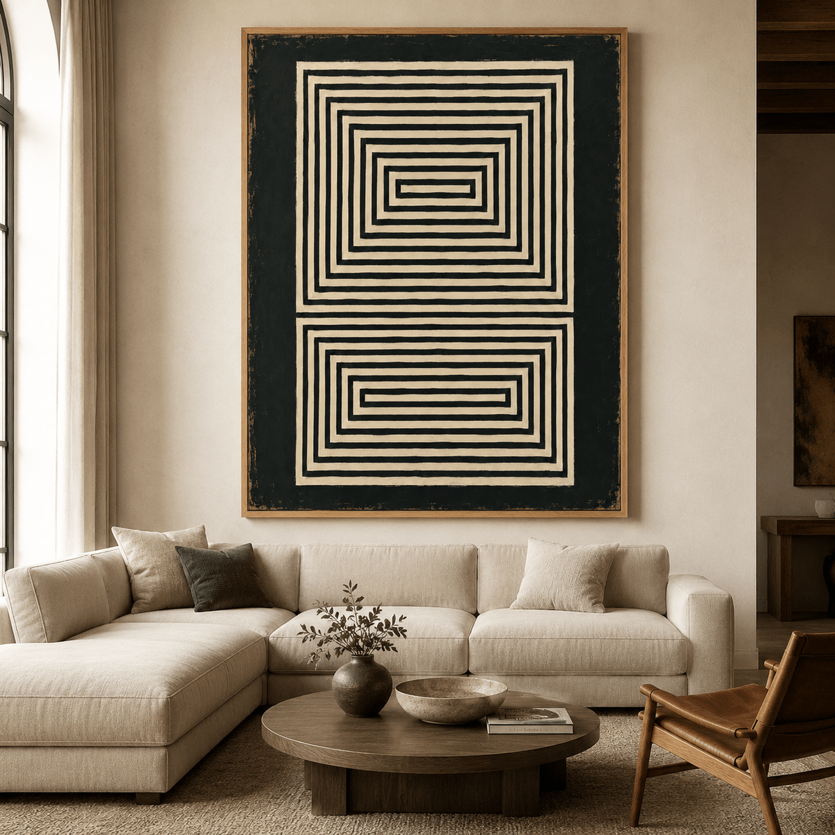 Black and White Canvas Print — Threshold by Rossetti Art