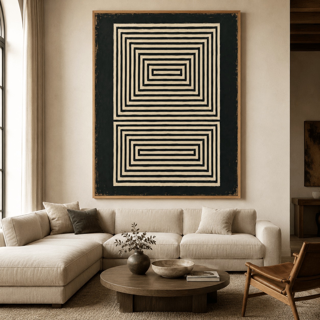 Black and White Canvas Print — Threshold by Rossetti Art