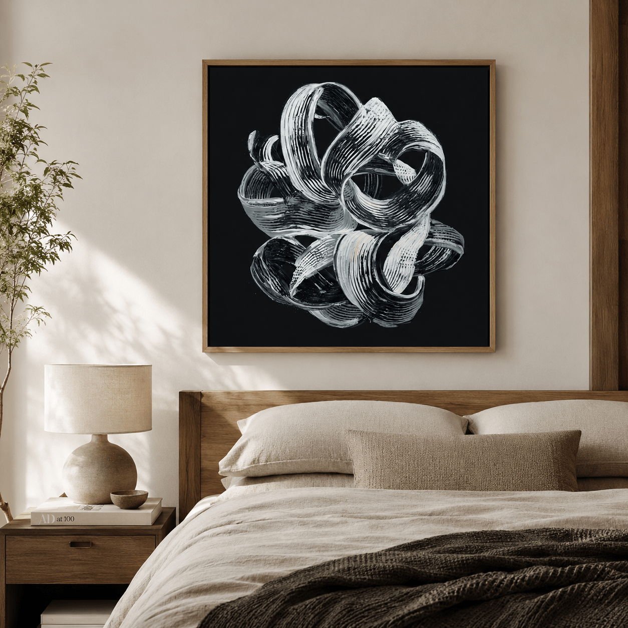 Black and White Living Room Wall Art