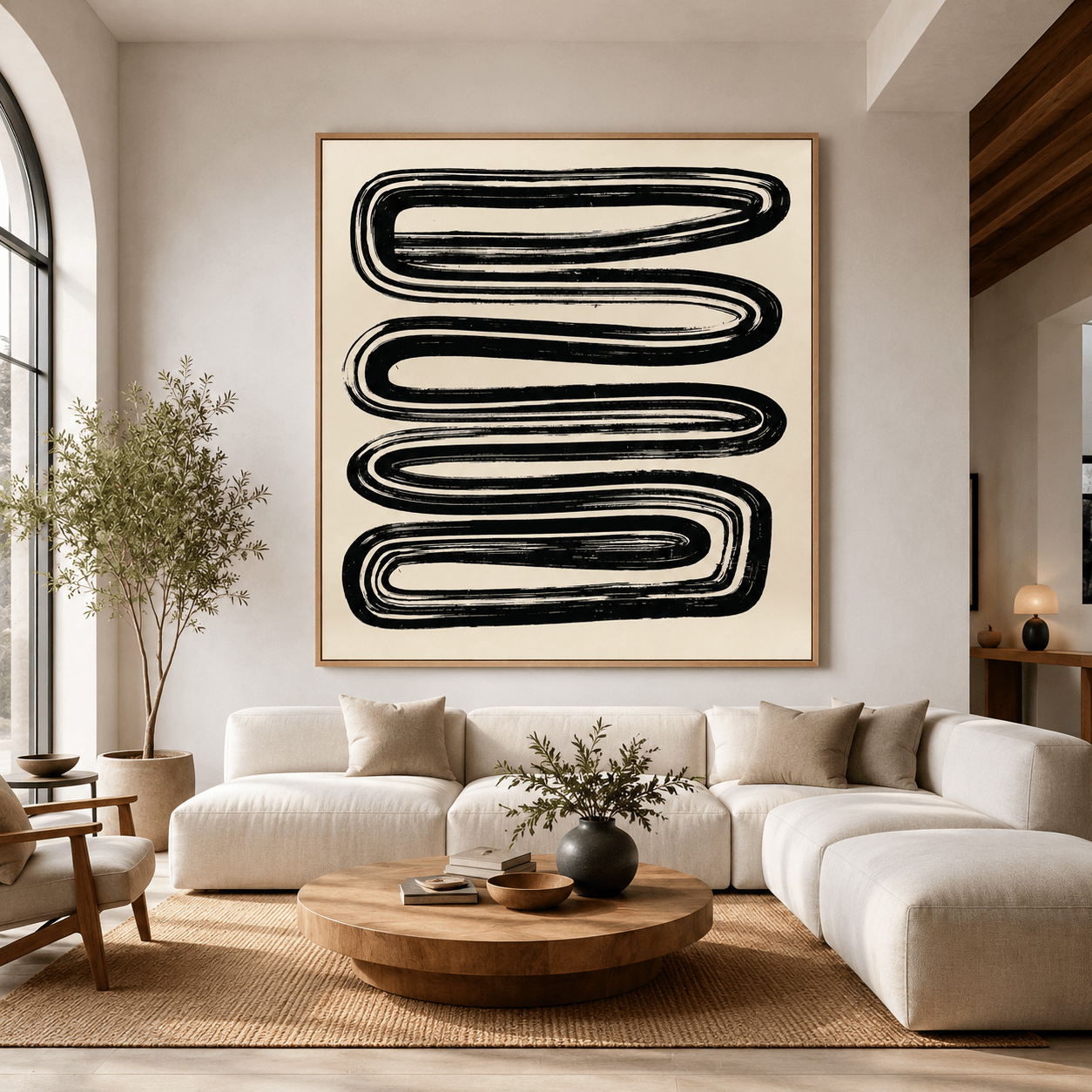 Contemporary Abstract Art Prints Canvas Print — Static Signal by Rossetti Art