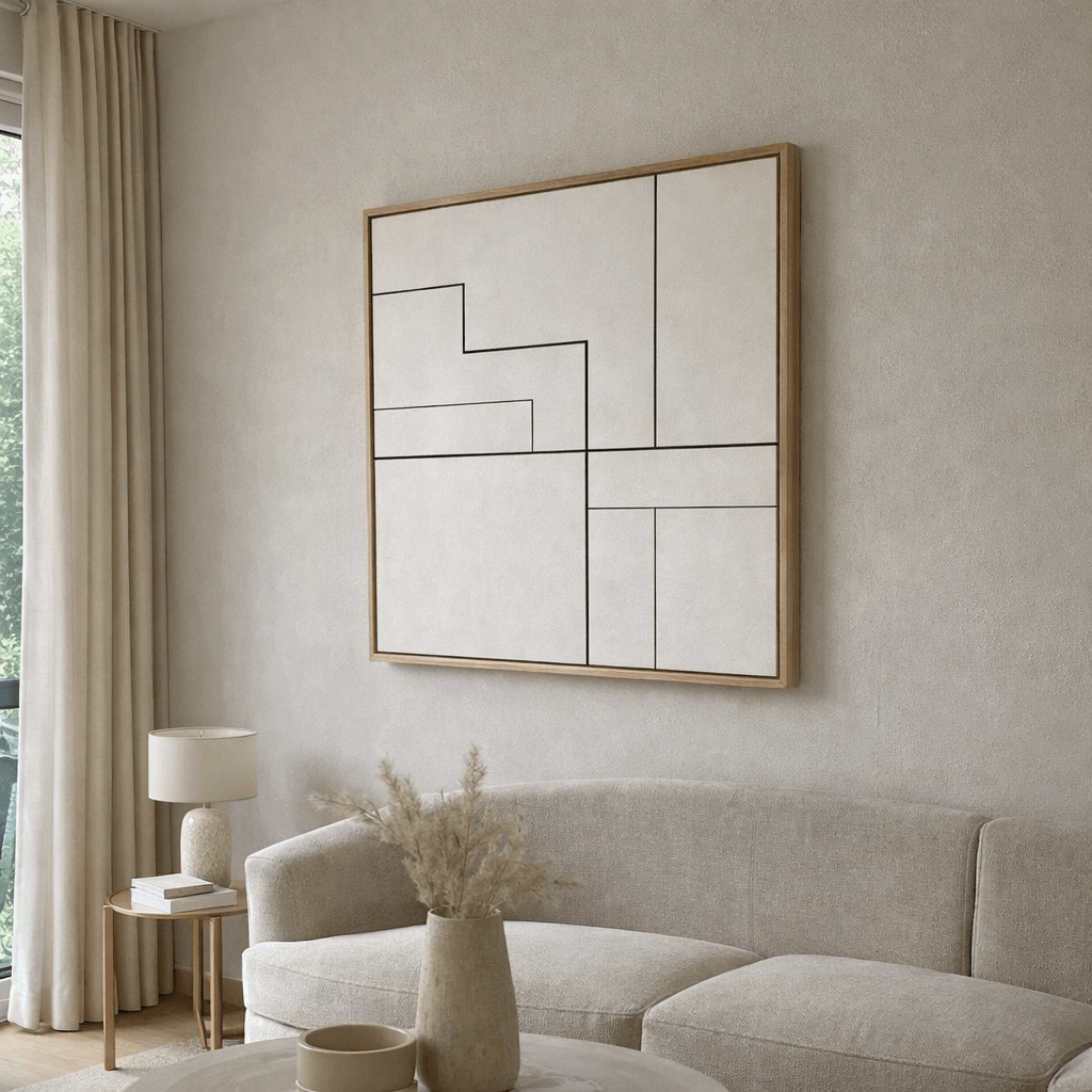 Black and White Modern Wall Art Print