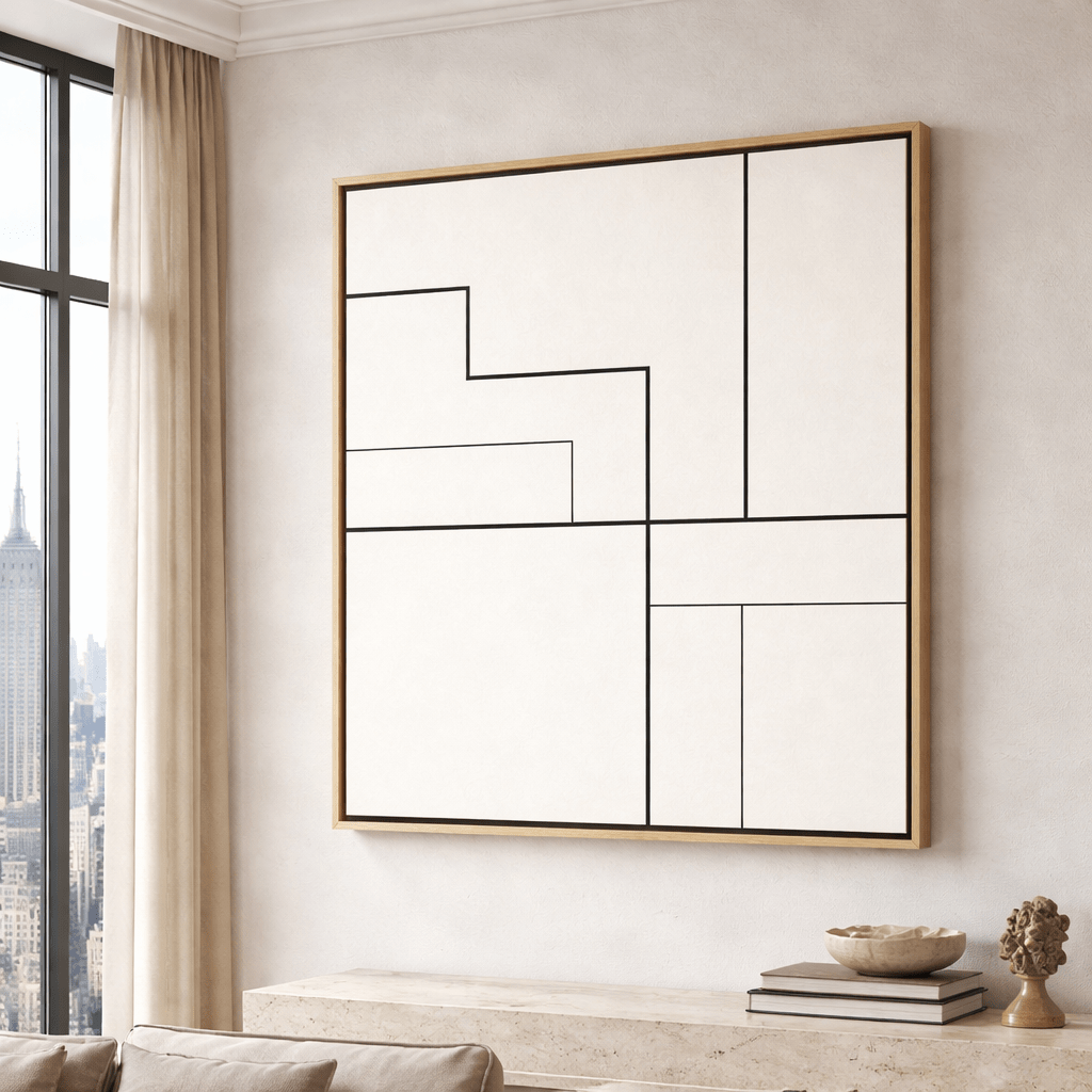 Black and White Modern Wall Art Print