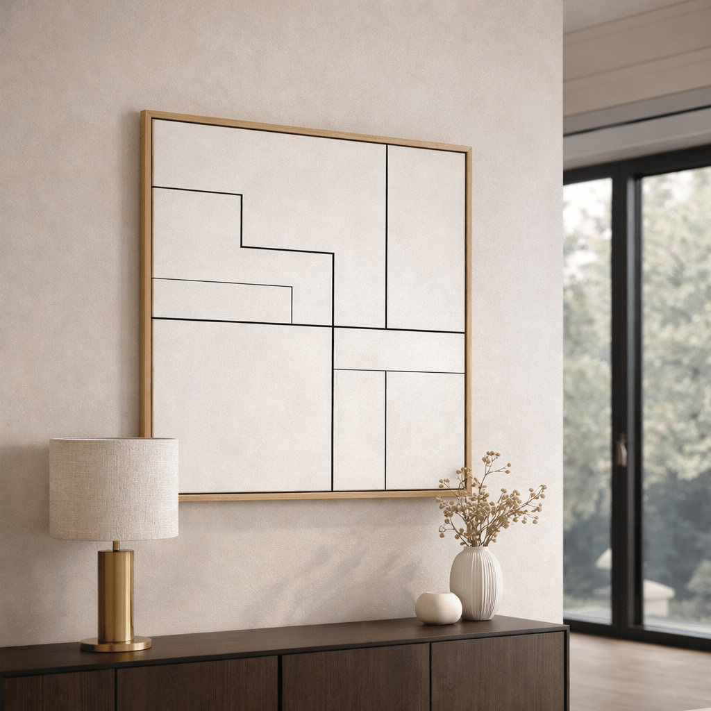 Black and White Modern Wall Art Print