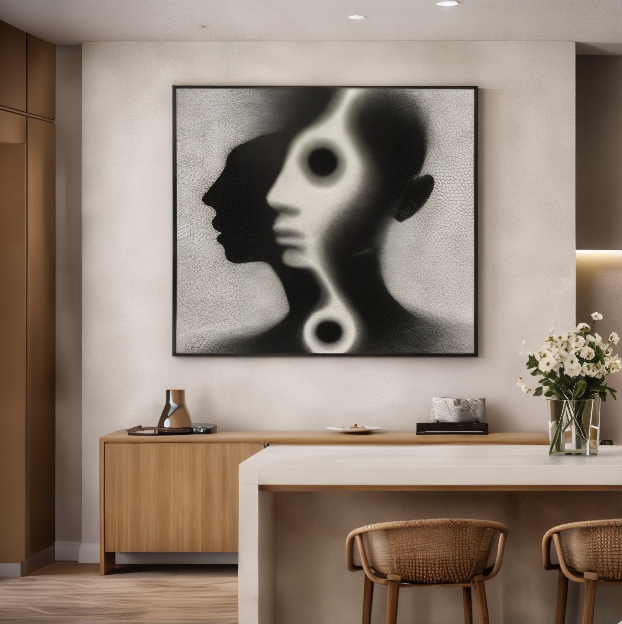 Black and White Portrait Art