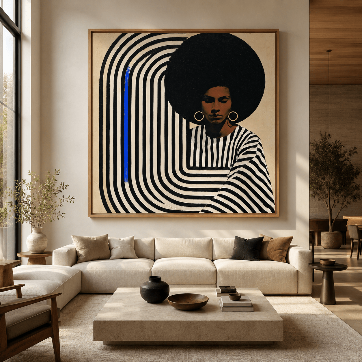 Black and White Portrait Canvas Print — Resonance by Rossetti Art