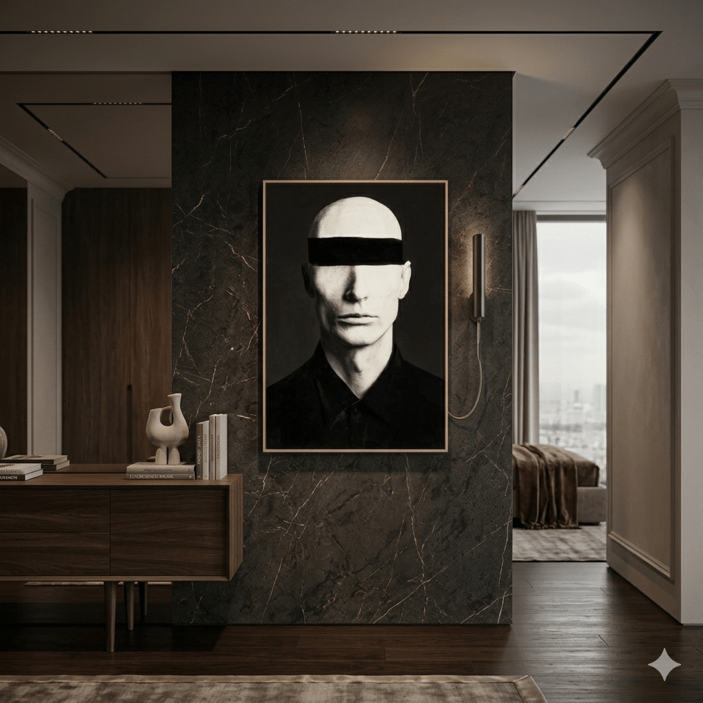 Black and White Portrait Canvas Print Set of 3 | Veiled Identities | Rossetti Art