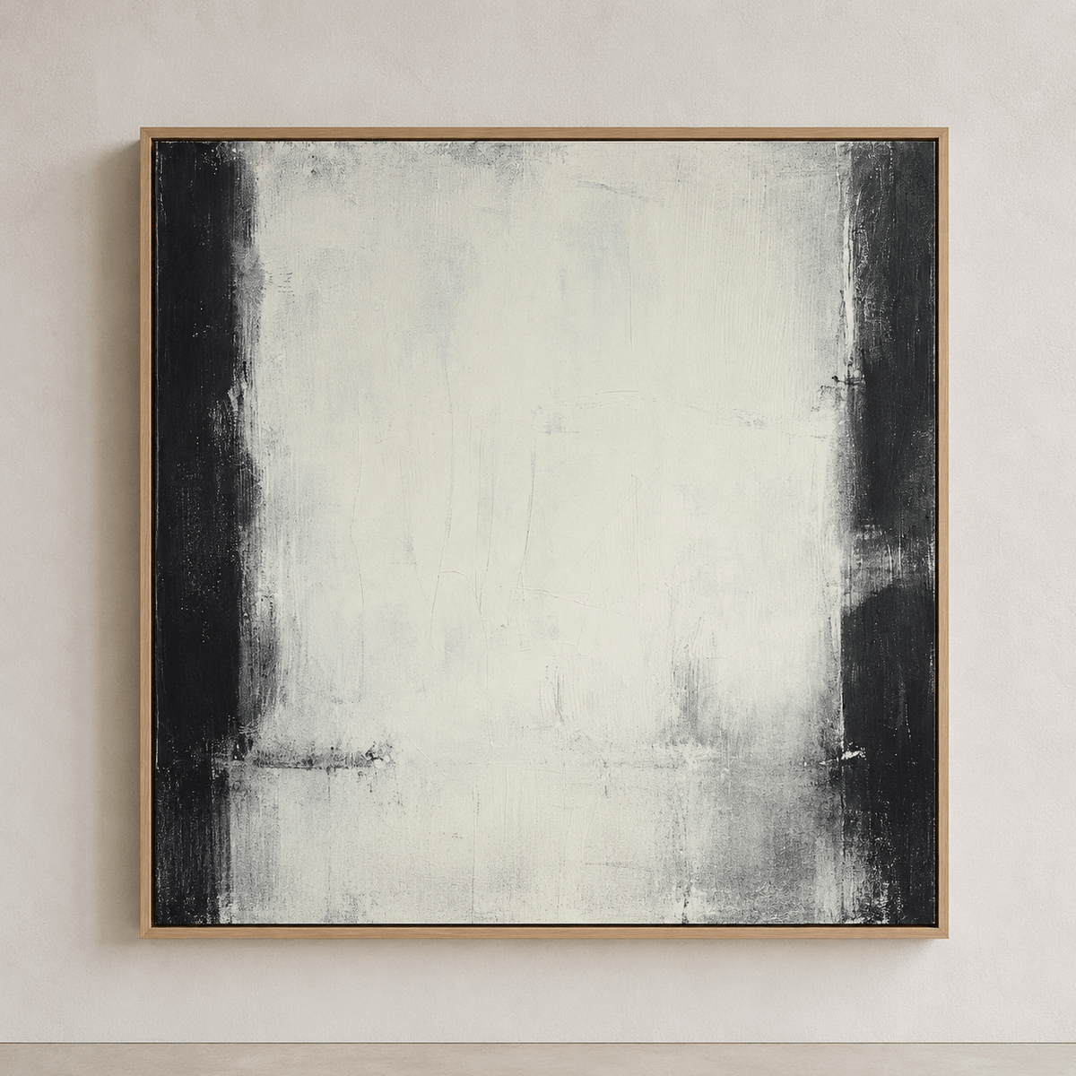 Black and White Wall Art Canvas – Quiet Divide by Rossetti Art