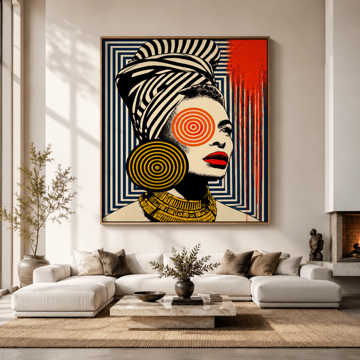 Black Art Print Canvas — The Oracle by Rossetti Art
